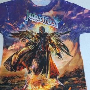 Judas Priest Sublimented Graphic Artwork on Front/Back Redeemer Of Souls XL